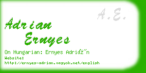 adrian ernyes business card